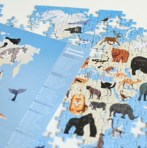 500 db-os oktató puzzle, A világ állatai | Poppik