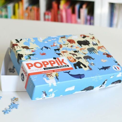 500 db-os oktató puzzle, A világ állatai | Poppik