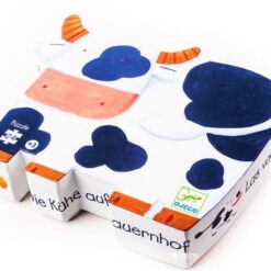 djeco Formadobozos puzzle - Bocik és tehenek - The cows on the farm