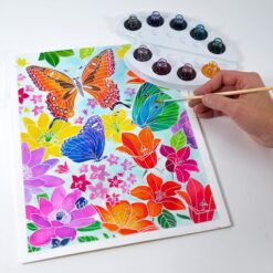 Aquarellum, színpompás virágok, nagy - Sentosphere SA6391