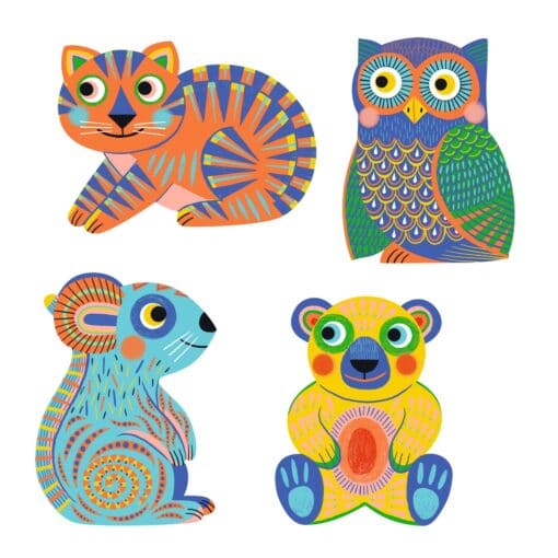 Vízzel színező készlet - Állat alakú lapokkal - Animalo-Ma