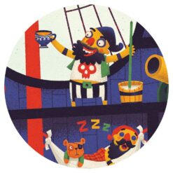 djeco Óriás puzzle - Kalózhajó - The pirate ship