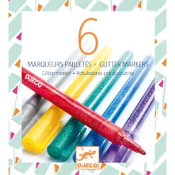 djeco 6 csillámtoll - 6 glitter markers