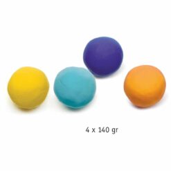 djeco Gyurma - Pillegyurma - 4 tubs of play dough, Plain flour