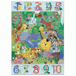 Megfigyeltető puzzle - Dzsungelben - Jungle djeco megfigyelő puzzle
