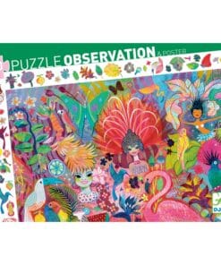 Megfigyeltető puzzle - Riói karnevál, 200 db-os - Rio Carnival djeco megfigyelő puzzle