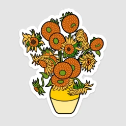 Vincent Van Gogh Napraforgók matrica