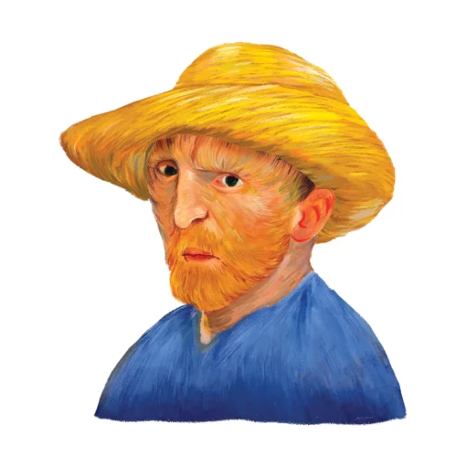 Vincent Van Gogh ideiglenes tetoválás