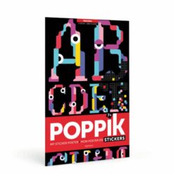Kreatív, fejlesztő poszter, 1600 matricával – ABC | Poppik