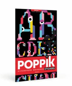 Kreatív, fejlesztő poszter, 1600 matricával – ABC | Poppik