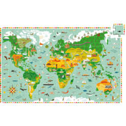 djeco Megfigyeltető puzzle - Lenyűgöző világ - Around the world