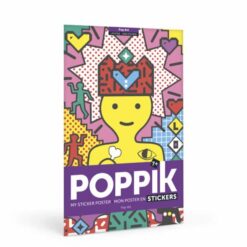 Kreatív, fejlesztő poszter, 1600 matricával – Pop Art | Poppik