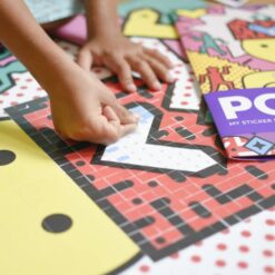 Kreatív, fejlesztő poszter, 1600 matricával – Pop Art | Poppik