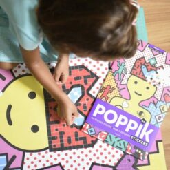 Kreatív, fejlesztő poszter, 1600 matricával – Pop Art | Poppik