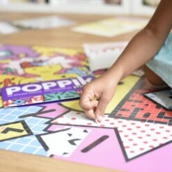 Kreatív, fejlesztő poszter, 1600 matricával – Pop Art | Poppik
