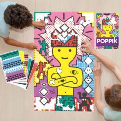 Kreatív, fejlesztő poszter, 1600 matricával – Pop Art | Poppik
