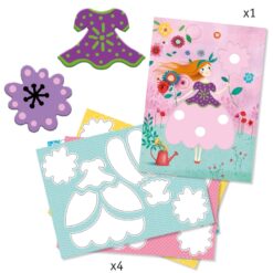 Színezés és mintakészítés varázsfilccel - Méri szép ruhái - Marie's pretty dresses djeco