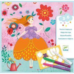 Színezés és mintakészítés varázsfilccel - Méri szép ruhái - Marie's pretty dresses djeco