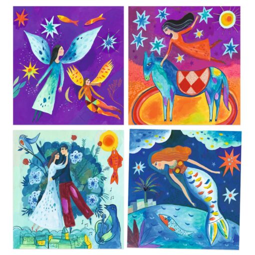 Művészeti műhely - Álomban - Inspired by Marc Chagall - In a dream djeco gouache készlet