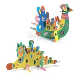 Kollázs műhely - 3D állatok - Three 3D animals djeco