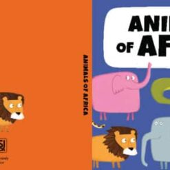 Fejlesztő játék kerek dobozban – padló puzzle és könyv, Afrika állatai | Sassi