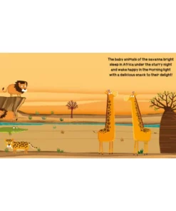 Fejlesztő játék kerek dobozban – padló puzzle és könyv, Afrika állatai | Sassi