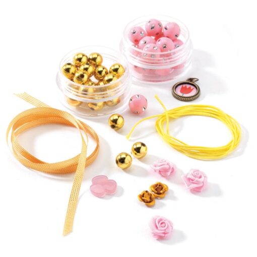 djeco Ékszerkészító készlet - Gyöngyök és virágok - Pearls and flowers
