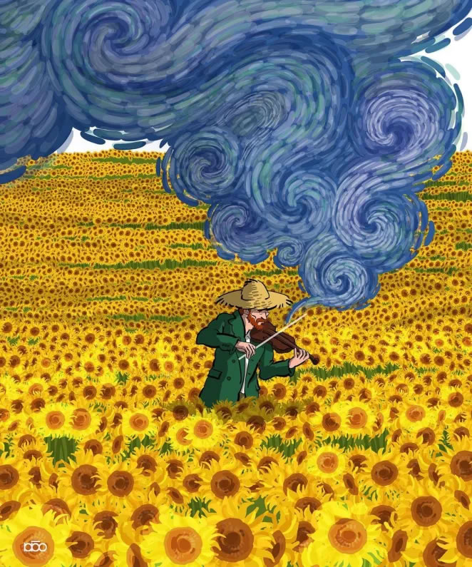 Vincent Van Gogh stílusában
