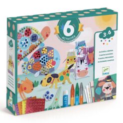 djeco Kreatív műhely - 6 technika 1 dobozban - Állat élet - Animal houses