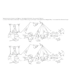 Moulin Roty - Játékidő - 40 db-os színező tábla szett