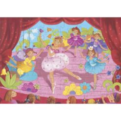 djeco Formadobozos puzzle - Balerina virággal - The ballerina with the flower