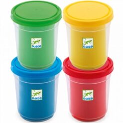 Gyurma - 4 alapszínű pillegyurma - 4 tubs of play dough djeco