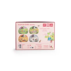 Moulin Roty - A nagy család - Évszakok mini puzzle (4x12 db-os)