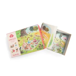 Moulin Roty - A nagy család - Évszakok mini puzzle (4x12 db-os)