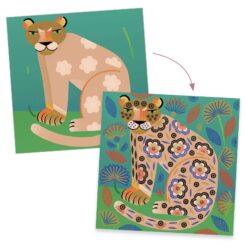 djeco Kreatív nyomdakészlet - Minták és állatok - Patterns and animals