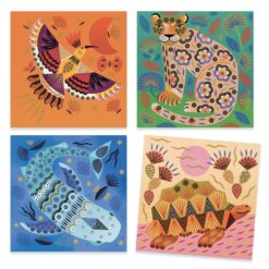 djeco Kreatív nyomdakészlet - Minták és állatok - Patterns and animals