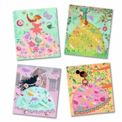 djeco Artistic Patch - Metálminta készítés - Szép lányok - Fair maidens