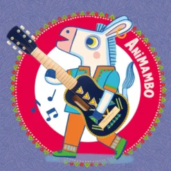 djeco Játékhangszer - Gitár, 6 húros - Guitar 6 metallic ropes