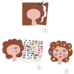 djeco Kreatív matricázó - Fodrászmester - Hairdresser