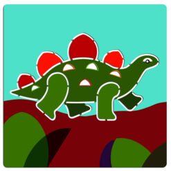djeco Rajzsablonok - Dínók - Dinosaurs