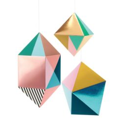 djeco 3D-s függődísz - Fémes formák - Pampilles