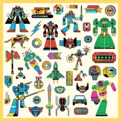 djeco Matricák - Robotok - Robots