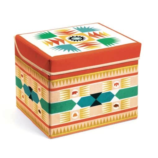 djeco Játéktároló ülőke - Indián - Teepee toy box