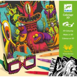 djeco Művészeti műhely - Viccesen Furi - Funny Freaks 3D
