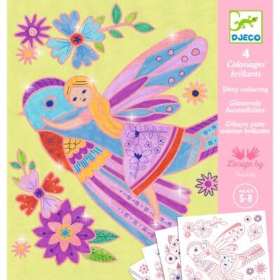 djeco Csillámló színezők - Apró szárnyak - Little Wings