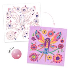 djeco Csillámló színezők - Apró szárnyak - Little Wings