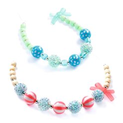 djeco Ékszerkészítő készlet - Buborék gyöngyök, ezüst - Bubble beads, Silver