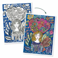 djeco Művészeti műhely - Virágzás színezők mappa - Blooms