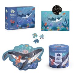 Moulin Roty - Pál polip kalandjai - Óriás puzzle - Bálna kirakó (36 darabos)