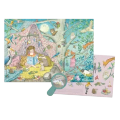 Moulin Roty - Rózsababák - Titkos búvóhely puzzle - kirakó (100 db-os)